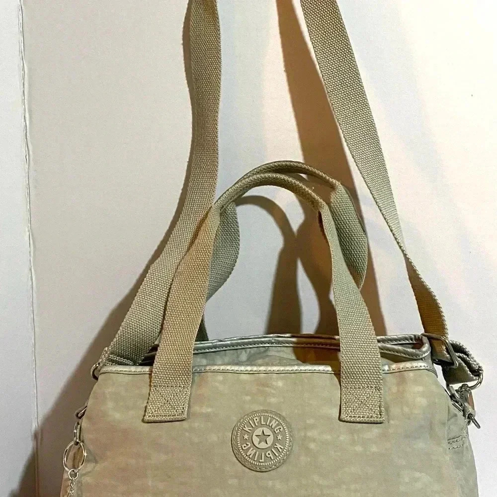 Kipling gray nylon crossbody handbag - Picture 10 of 15
